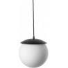 Lampa wisząca szklana kula Kuul E 30cm biało-czarna Ummo