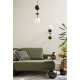 Oio 15cm white&amp;black glass globe pendant lamp Ummo