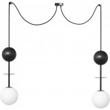 Oio II white&amp;black glass balls spider pendant lamp Ummo