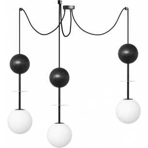 Oio III white&amp;black&amp;gold glass balls spider pendant lamp Ummo