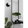 Refa 20cm white&amp;black glass globe wall lamp Ummo