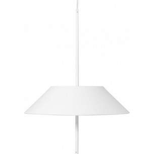 Lampa wisząca designerska z abażurem Sakosi 50cm biała Ummo