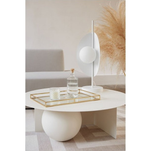 Sallo white designer bedside lamp Ummo