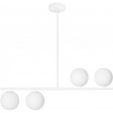 Suguri AM 90cm white 4 glass globes ceiling lamp Ummo