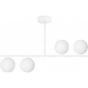 Suguri AS 90cm white ceiling lamp with 4 glass spheres Ummo