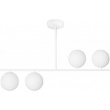Suguri AS 90cm white ceiling lamp with 4 glass spheres Ummo