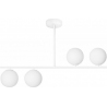 Suguri AS 90cm white ceiling lamp with 4 glass spheres Ummo