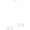 Suguri AXL 90cm white ceiling lamp with 4 glass globes Ummo