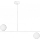 Suguri CM 90cm white ceiling lamp with 2 glass spheres Ummo