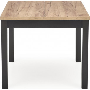 Stół kwadratowy rozkładany Tiago 90x90cm dąb craft/czarny Halmar 2