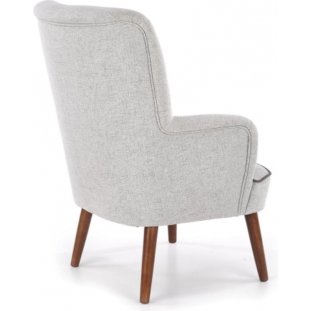 Bishop light grey scandinavian upholstered armchair Halmar