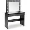 Hollywood 94x43cm black mirror vanity table with drawers Halmar Halmar