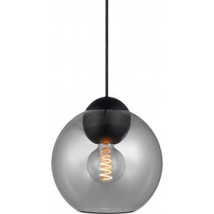 Bubbles 24 smoked glass glass ball pendant lamp HaloDesign