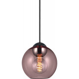 Lampa wisząca szklana kula Bubbles 18 różowa HaloDesign