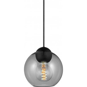 Bubbles 18 smoked glass glass ball pendant lamp HaloDesign