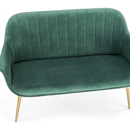 Elegance II green 2 seater upholstered sofa Halmar