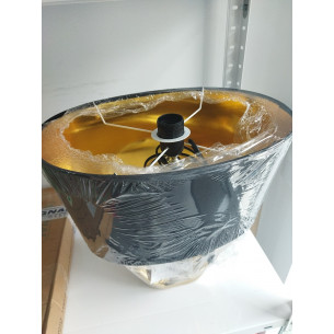 [OUTLET] Taba 38 black&amp;gold glamour table lamp with shade Reality 2