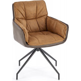 K523 brown&dark brown faux leather armchair Halmar K523 brown&dark brown faux leather armchair Halmar