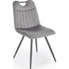 Krzesło welurowe K521 Velvet szare Halmar