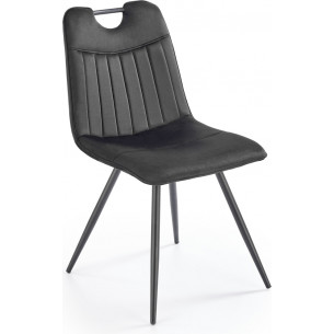 K521 black velvet chair Halmar