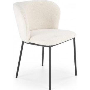 K518 cream "lamb" upholstered chair Halmar