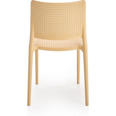 Krzesło ażurowe z tworzywa K514 pomarańczowe Halmar