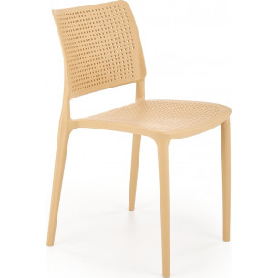 K514 orange perforated plastic chair Halmar