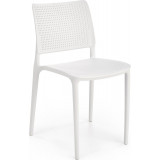 K514 white perforated plastic chair Halmar