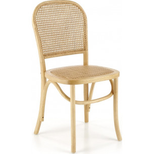 K502 wooden chair with rattan seat Halmar