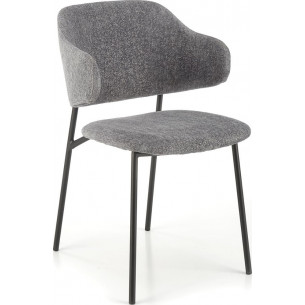 K497 grey upholstered chair Halmar