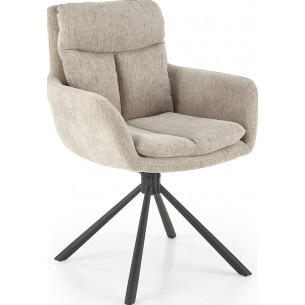 K495 beige swivel comfy chair with armrests Halmar