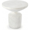 Giza 54cm &amp; white japandi side table Halmar