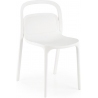 K490 white modern plastic chair Halmar