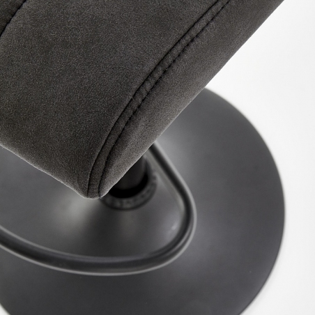 H-89 dark grey adjustable upholstered bar stool Halmar