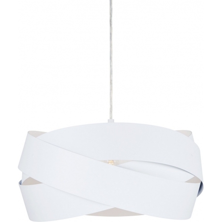 Lampy nowoczesne. Lampa wisząca nowoczesna Tornado 40cm biała Zumaline do sypialni i salonu
