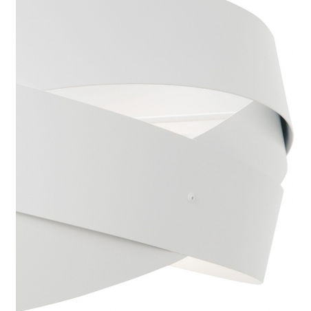Lampy nowoczesne. Lampa sufitowa nowoczesna Tornado 50cm biała Zumaline do sypialni i salonu