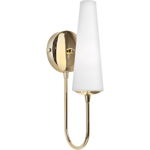 Magnum white&amp;gold glamour glass wall lamp ZumaLine