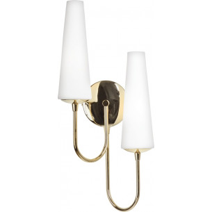 Magnum white&amp;gold double glamour wall lamp ZumaLine