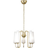 Magnum V 40cm white&amp;gold glamour glass chandelier ZumaLine
