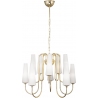 Magnum X 60cm white&amp;gold glamour glass chandelier ZumaLine