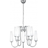 Magnum X 60cm white&amp;chrome glamour glass chandelier ZumaLine