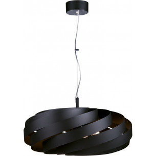 Lampa wisząca nowoczesna Vento 60cm czarna Zumaline