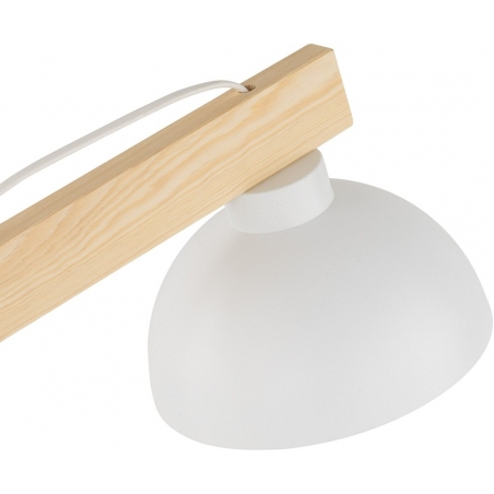 Lampy na biurko. Lampa biurkowa skandynawska Oslo biały/drewno TK Lighting