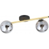 Splendi II 55cm graphite&amp;gold&amp;black modern ceiling lamp with glass spheres Emibig