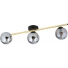 Splendi III 80cm graphite&amp;gold&amp;black modern ceiling lamp with glass spheres Emibig