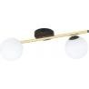 Splendi II 55cm white&amp;gold&amp;black modern ceiling lamp with glass spheres Emibig