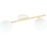 Splendi II 55cm white&amp;gold modern ceiling lamp with glass spheres Emibig