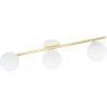 Splendi III 80cm white&amp;gold modern ceiling lamp with glass spheres Emibig