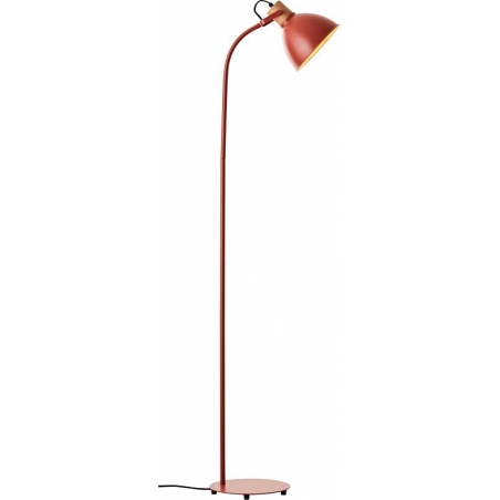Stylowa Lampa podłogowa industrialna Erena czerwona Brilliant do salonu i sypialni