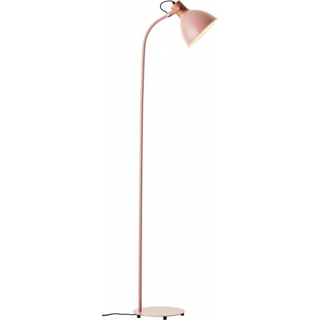 Stylowa Lampa podłogowa industrialna Erena różowa Brilliant do salonu i sypialni